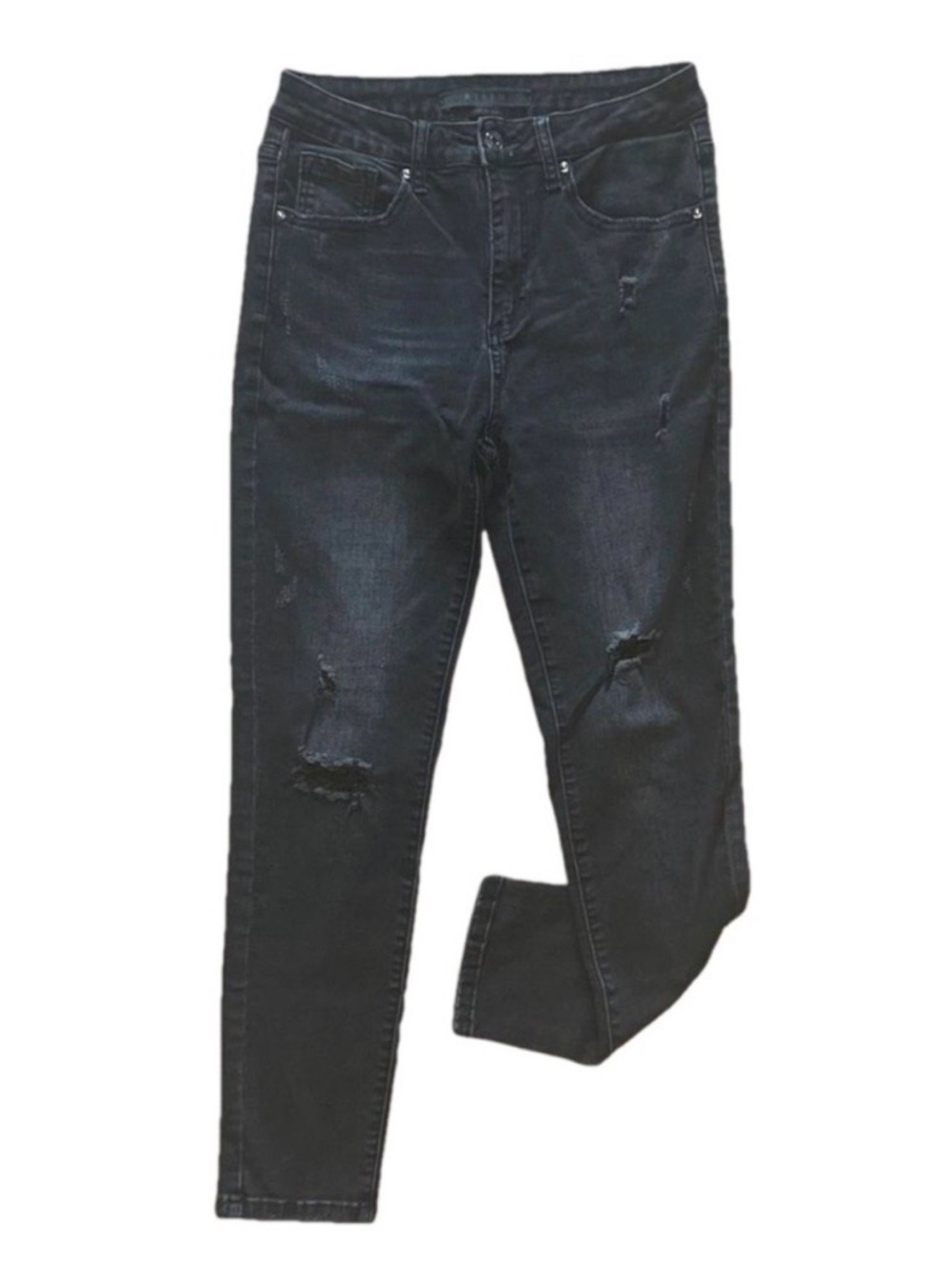RISEN Jeans Skinny Ankle Mid Rise Crop Dark Wash Size 28